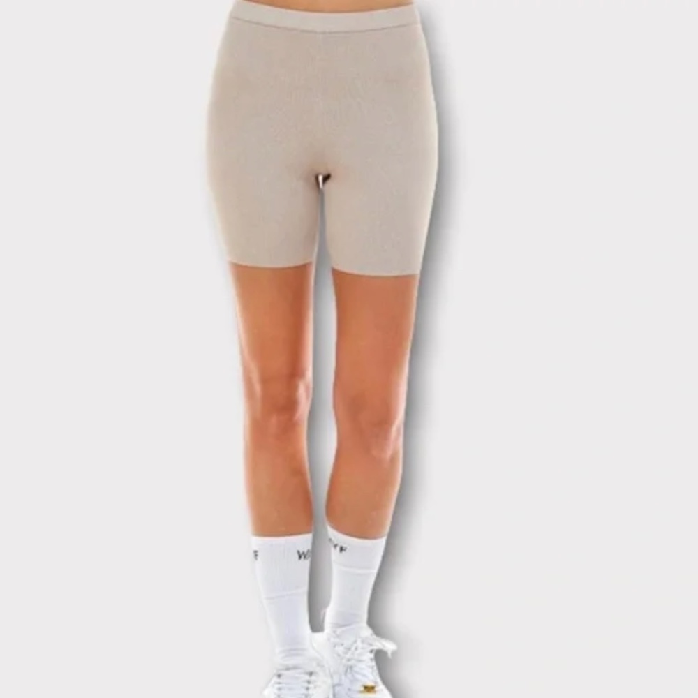 Wayf‎ Luke Heathered Bike Shorts in Sahara Sand